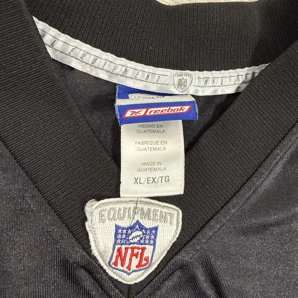 Charles Woodson Jersey Oakland Raiders NFL Reebok Men’s Black XL Throwback